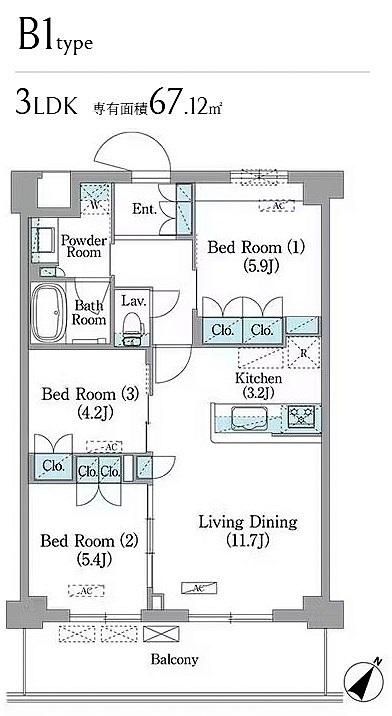 �y���̑��z�@�������A��3LDK�^�C�v
/�����E��v�m�F